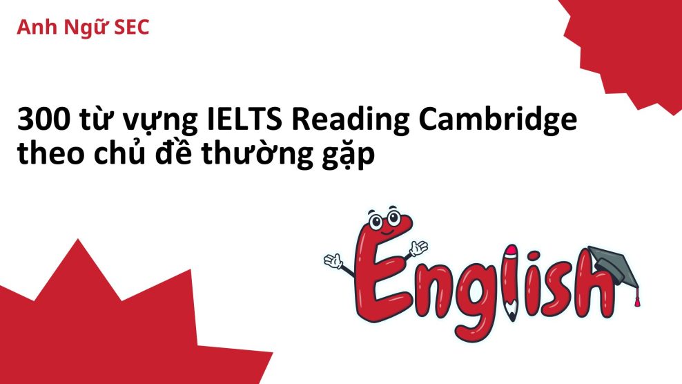 Từ vựng IELTS Reading