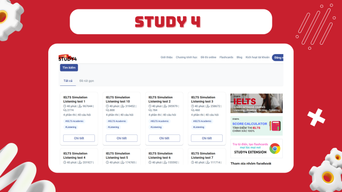 Trang web luyện thi IELTS