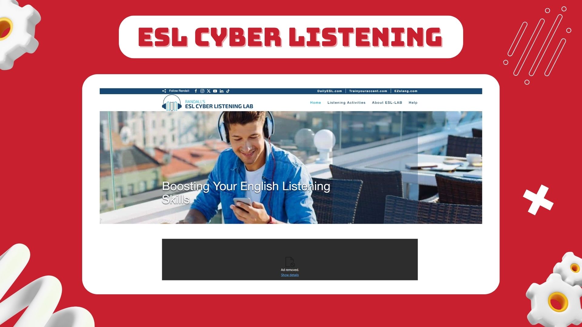 Website luyện nghe chép chính tả - ESL Lab