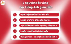 Cách Học Tiếng Anh Giao Tiếp Tốt: Các Cách Học Tiếng Anh Giao Tiếp Hiệu Quả 2025 Nguyên tắc vàng trong cách học tiếng Anh giao tiếp tốt