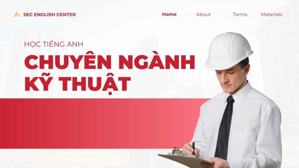 học tiếng anh chuyên ngành kỹ thuật