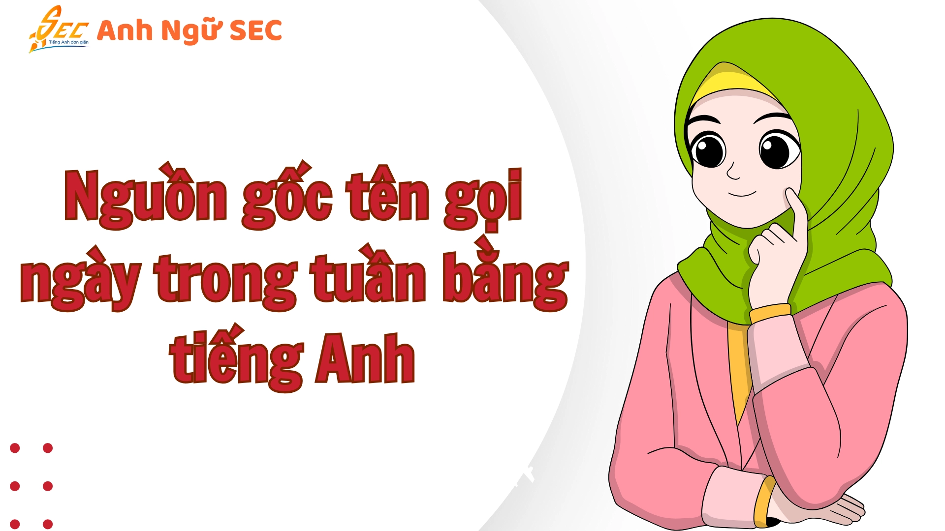 các ngày trong tuần tiếng anh