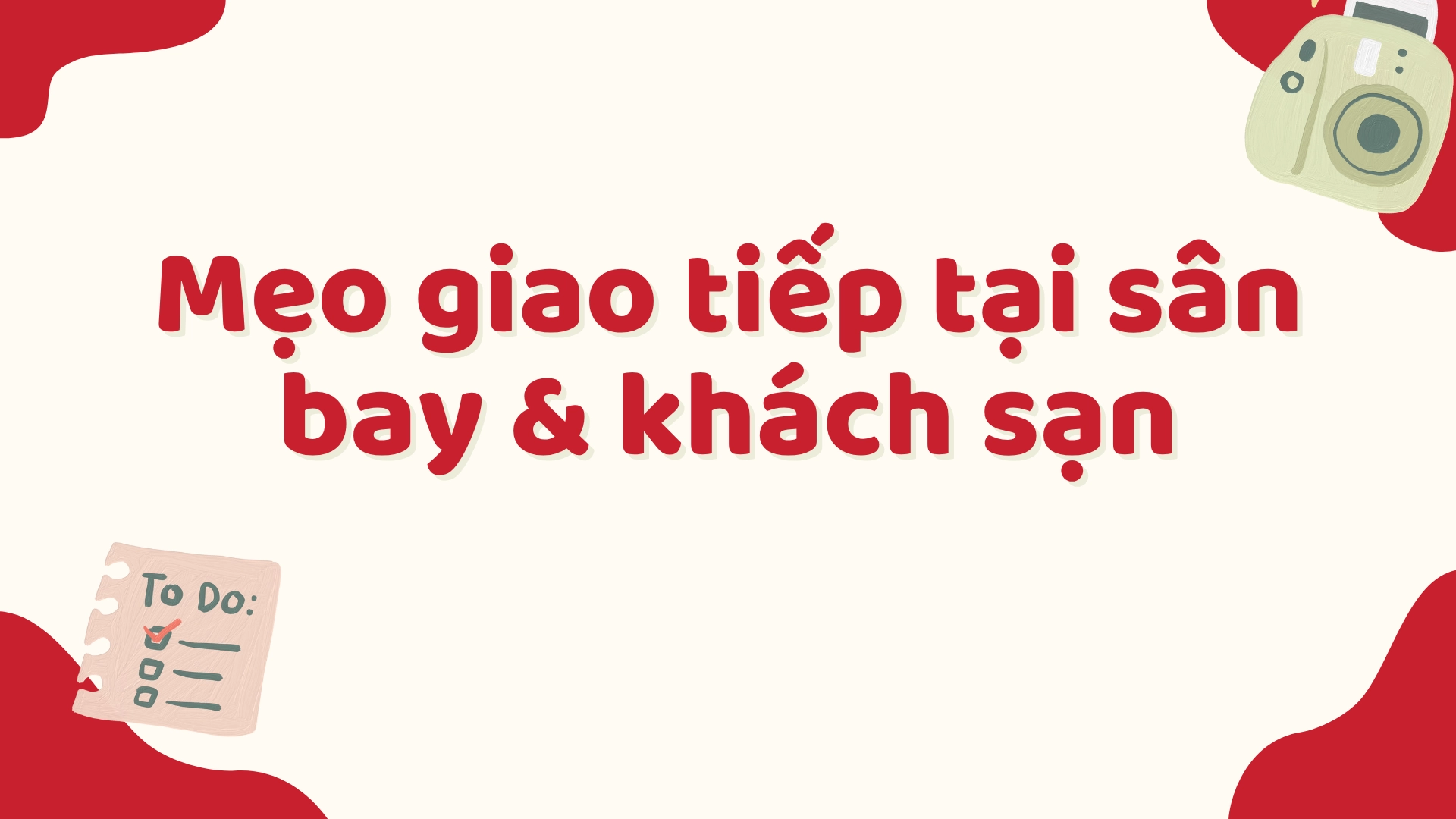 Khách sạn và sân bay