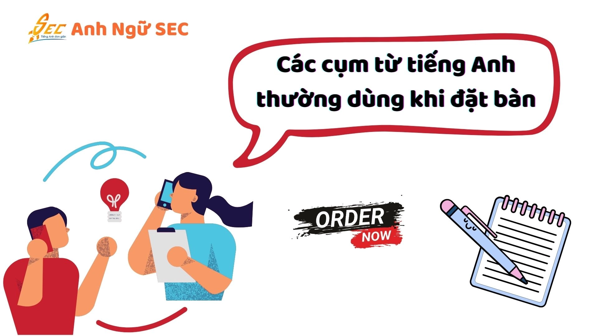 cụm từ tiếng anh thường dùng khi đi ăn