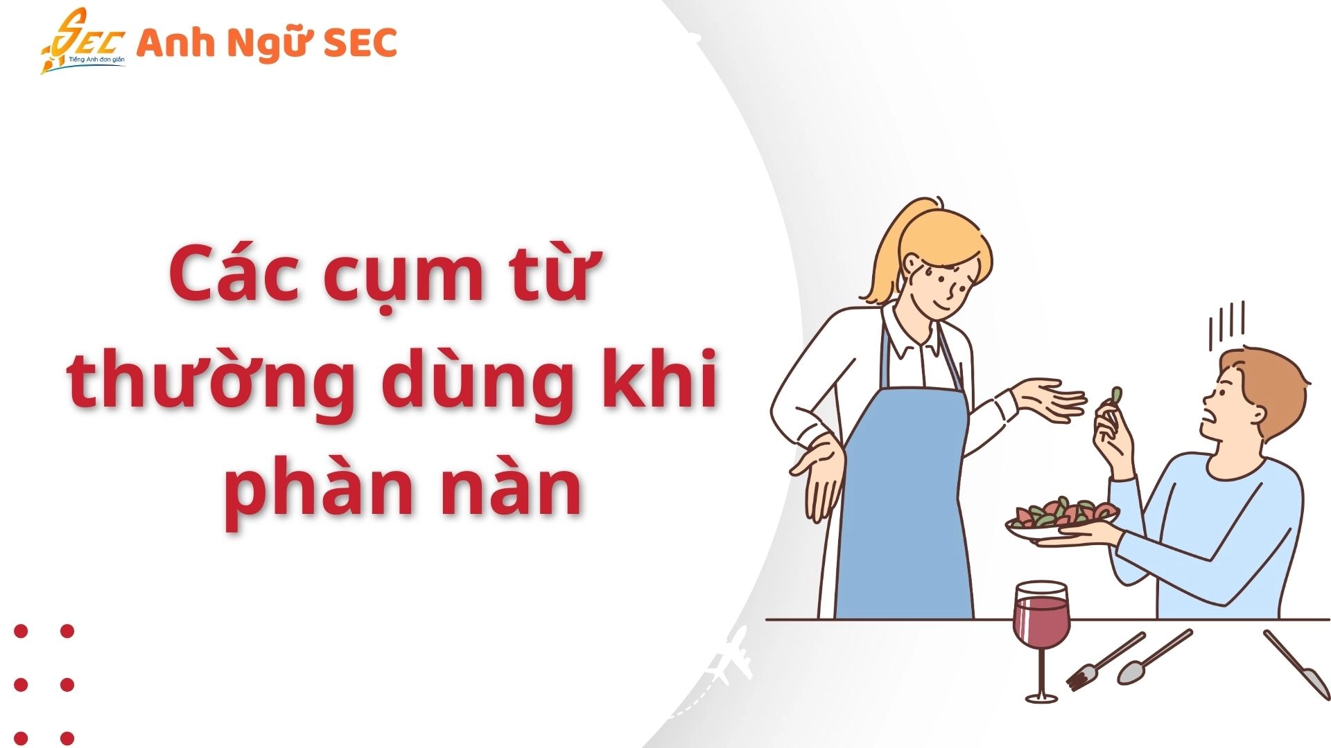 cụm từ tiếng anh thường dùng khi đi ăn