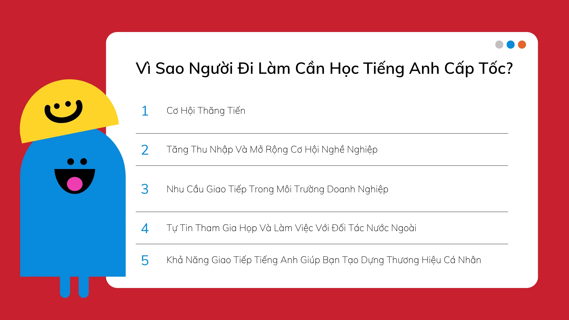 học tiếng anh cấp tốc cho người đi làm