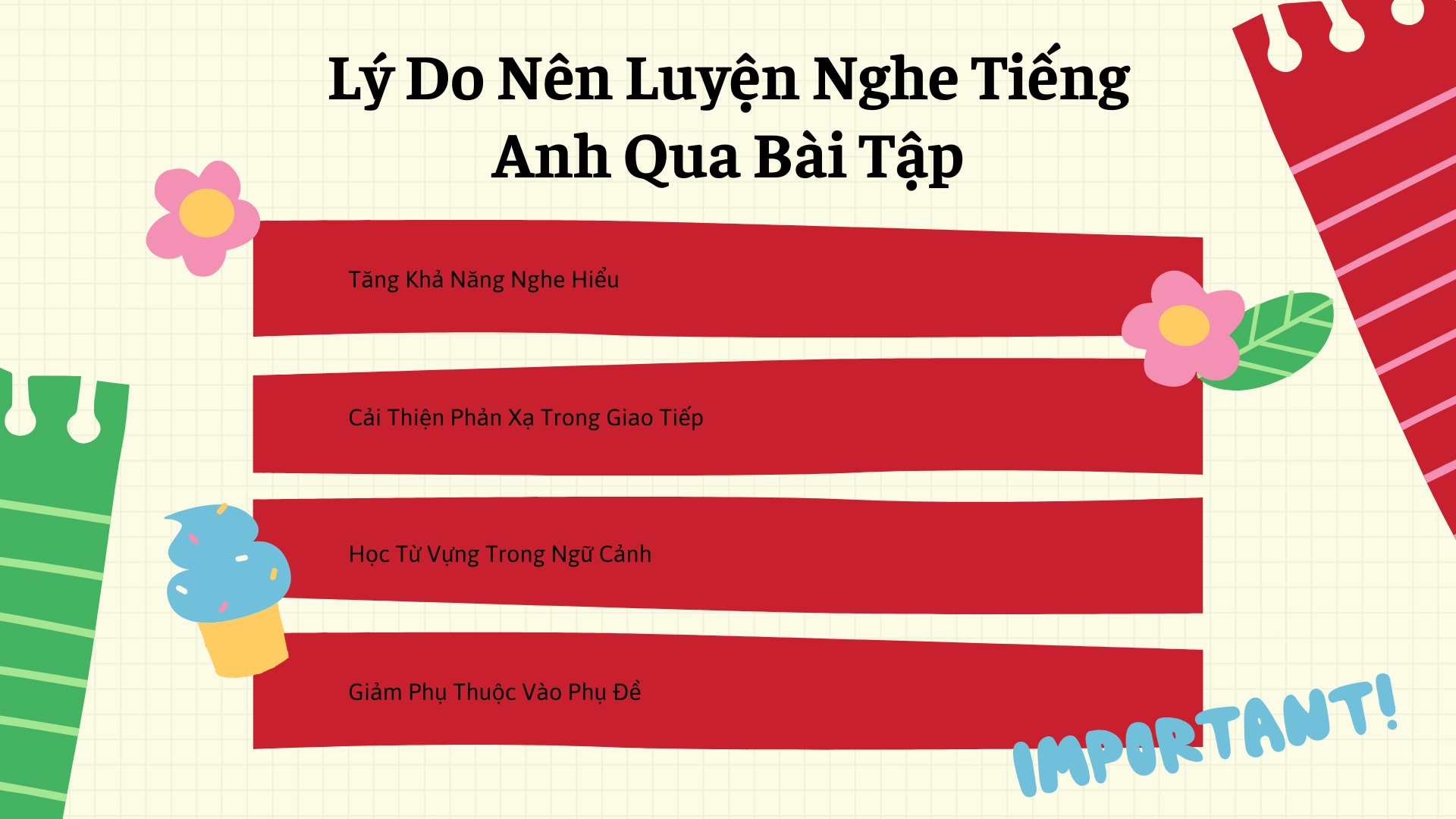 bài tập luyện nghe tiếng anh