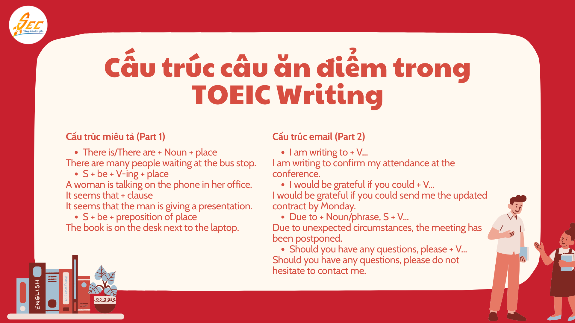 Từ vựng & cấu trúc thường dùng trong TOEIC Writing 5 102