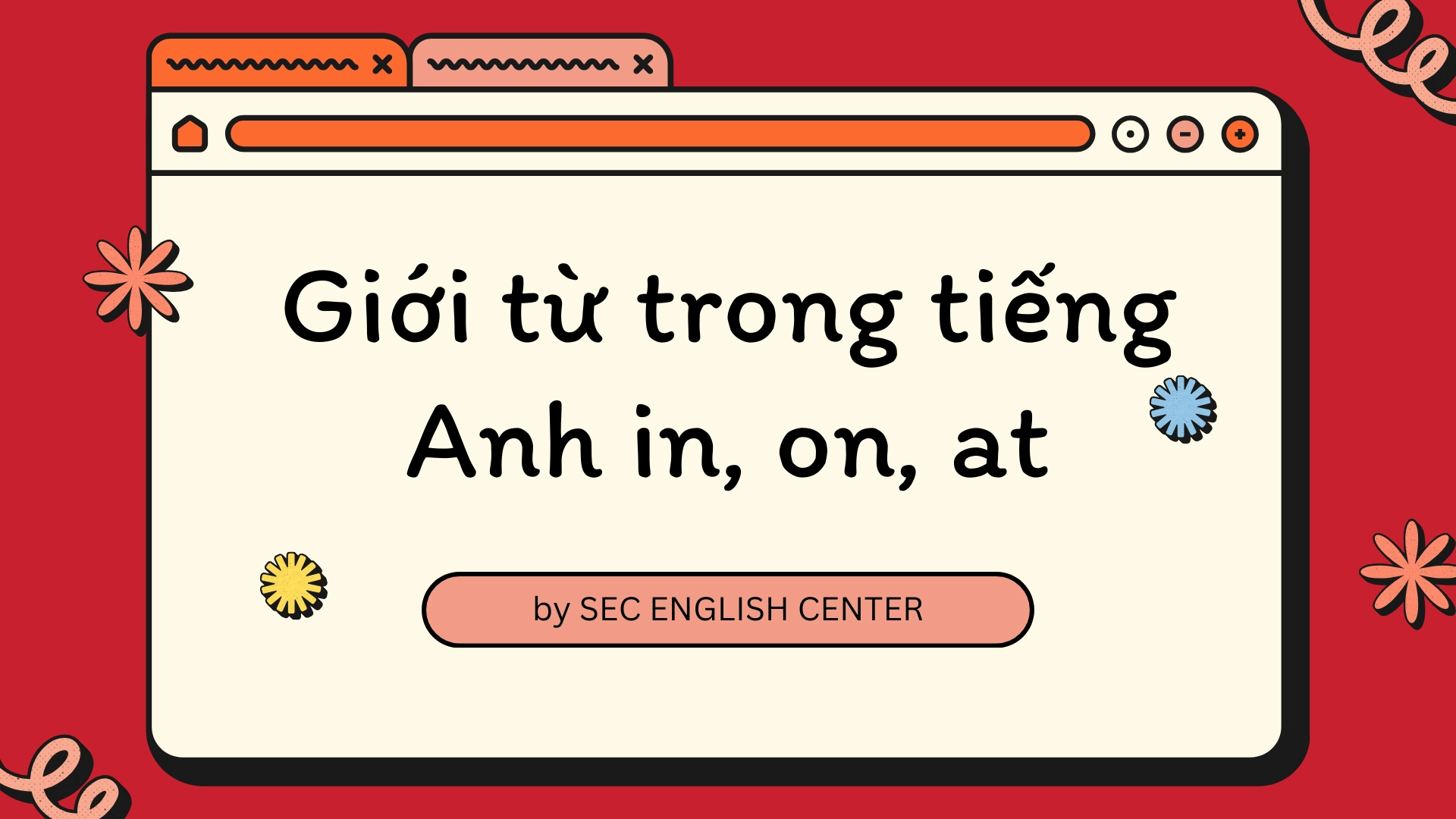 giới từ trong tiếng anh in on at