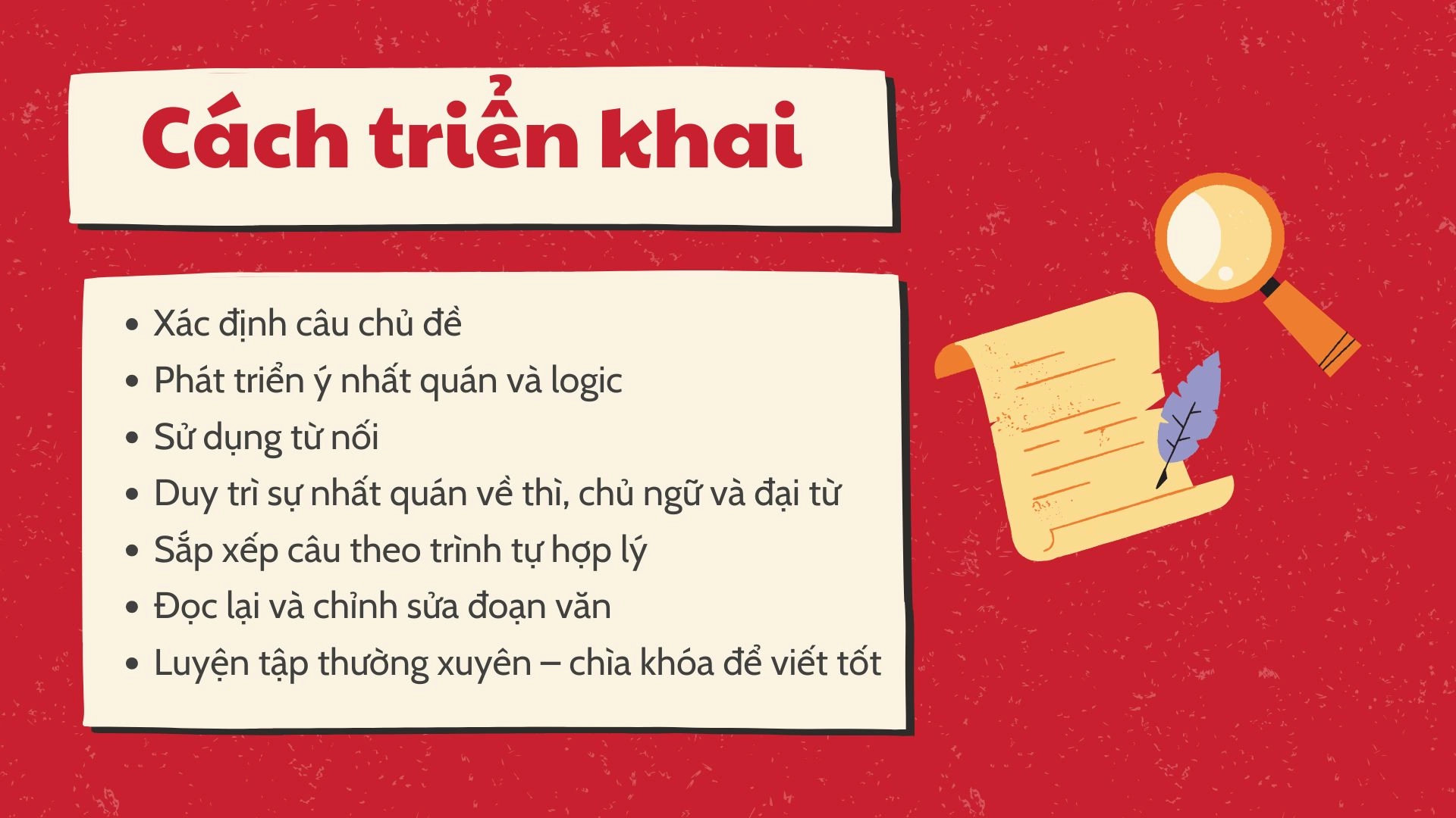 Làm mạch lạc các đoạn văn