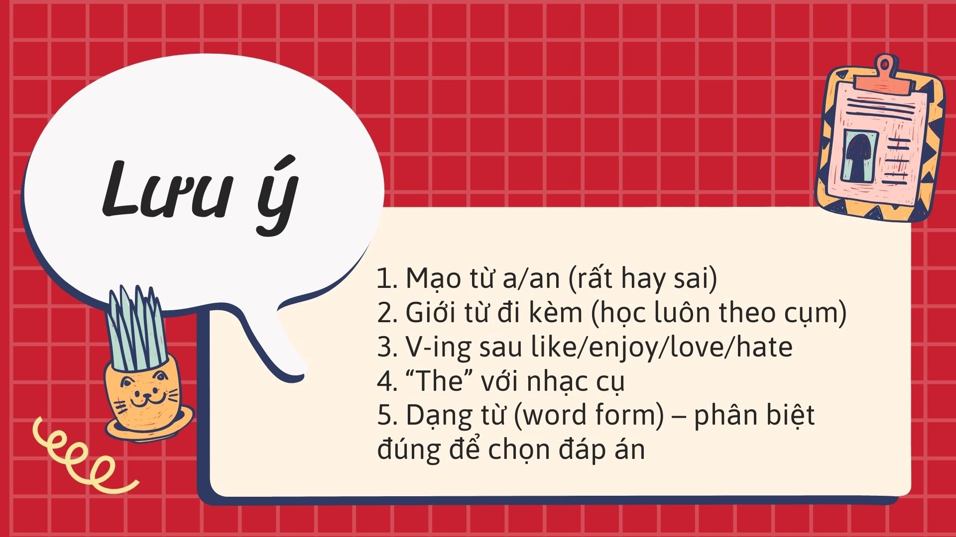 Đề cương ôn tập từ vựng cuối kì 1 Tiếng Anh 7