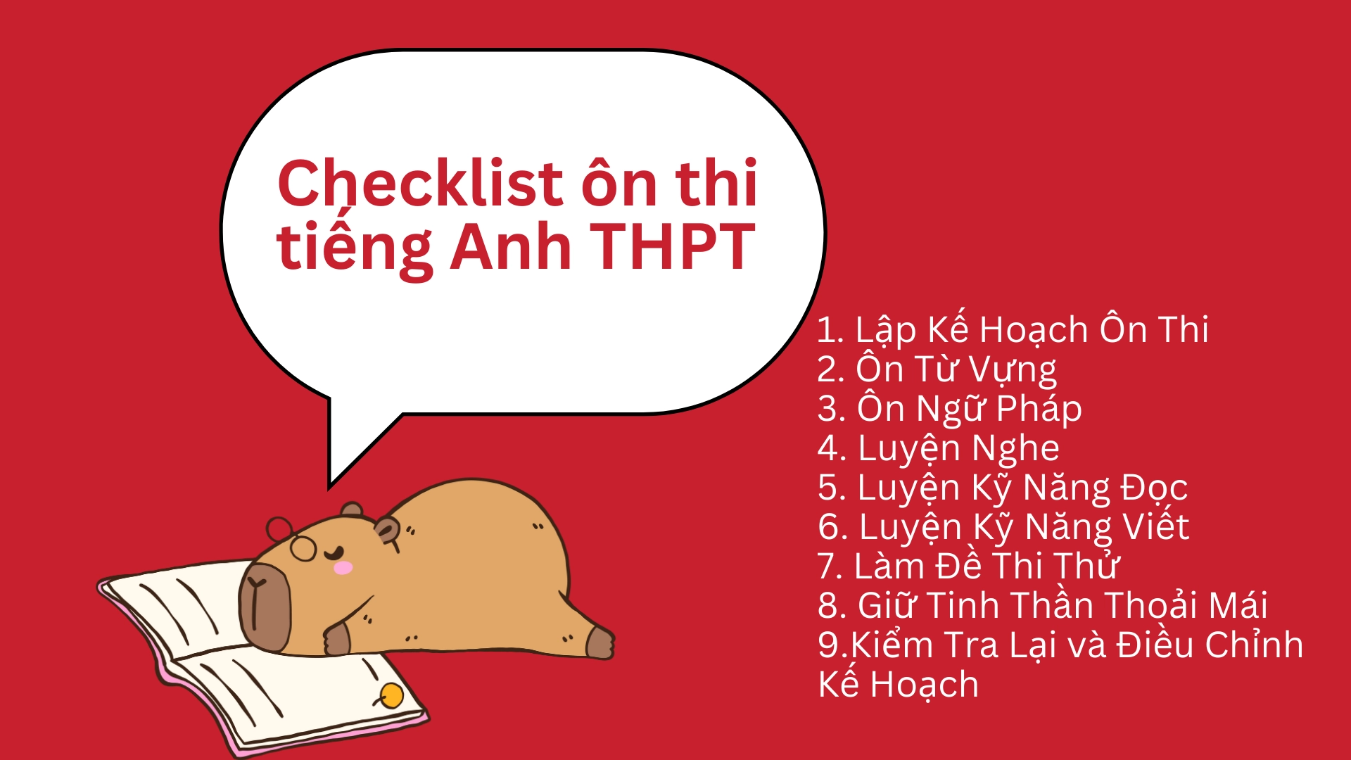 Cách ôn thi tiếng Anh THPT hiệu quả nhất