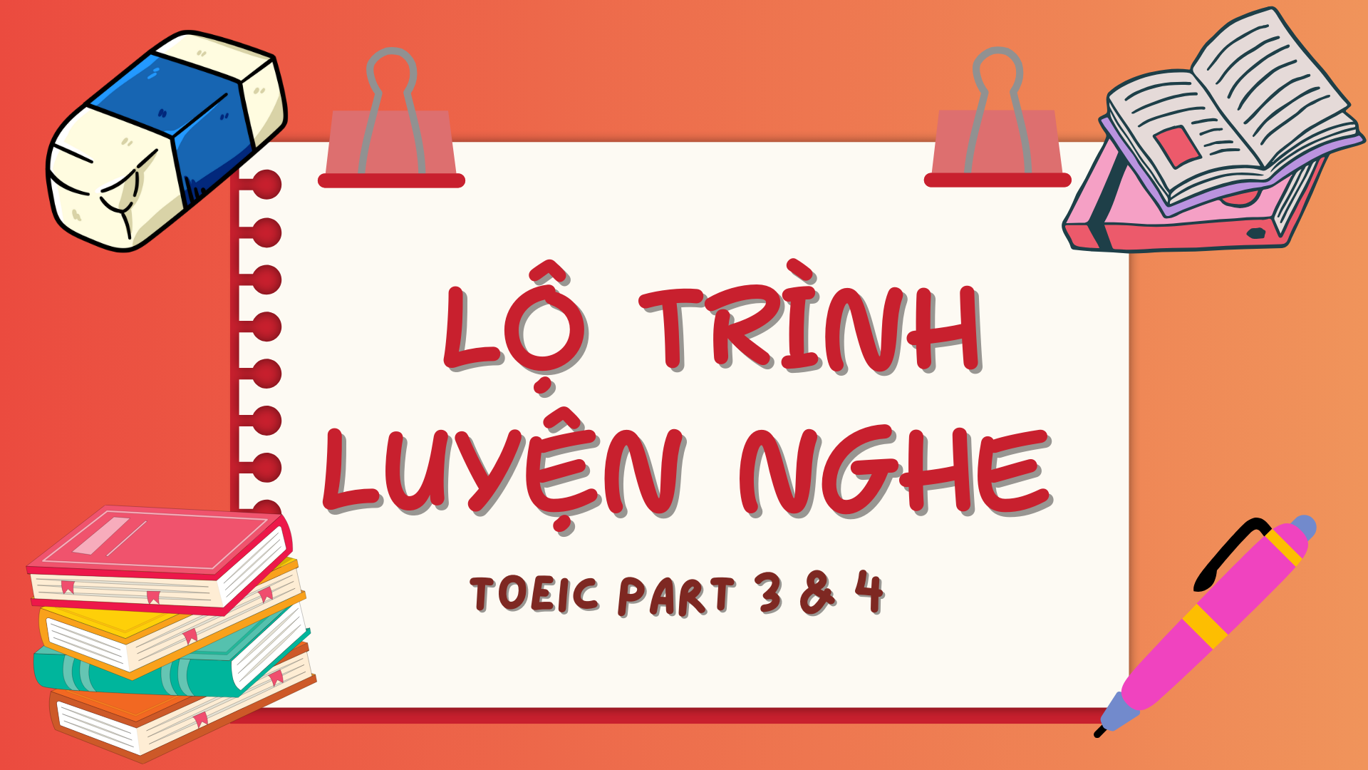 CÁCH LUYỆN NGHE TOEIC PART 3 VÀ 4