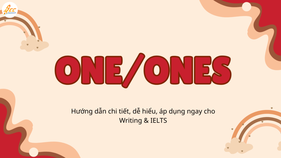 One/ones tránh lặp danh từ
