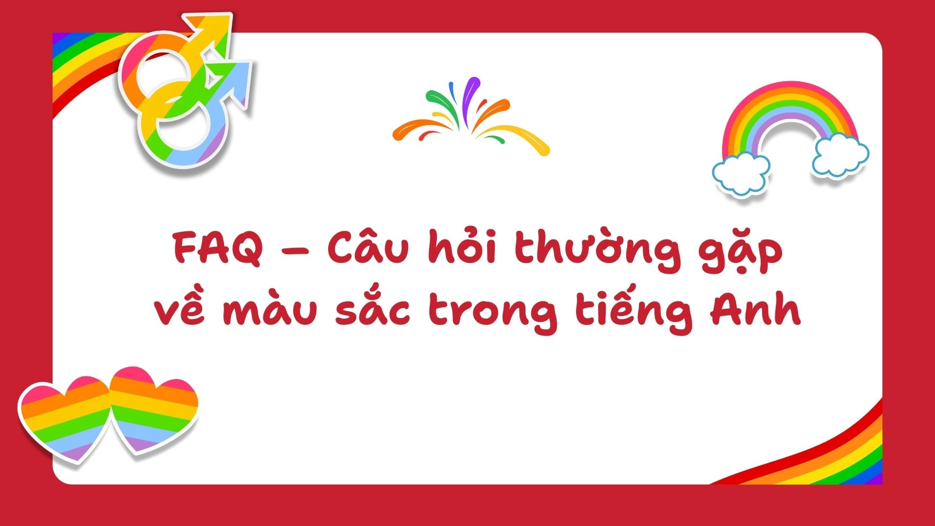 Màu Sắc Tiếng Anh