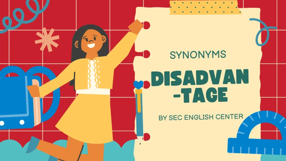 Synonyms cho Disadvantage