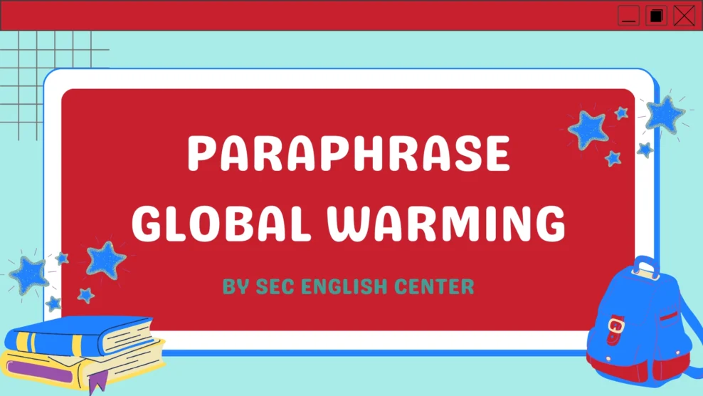 Paraphrase Global Warming