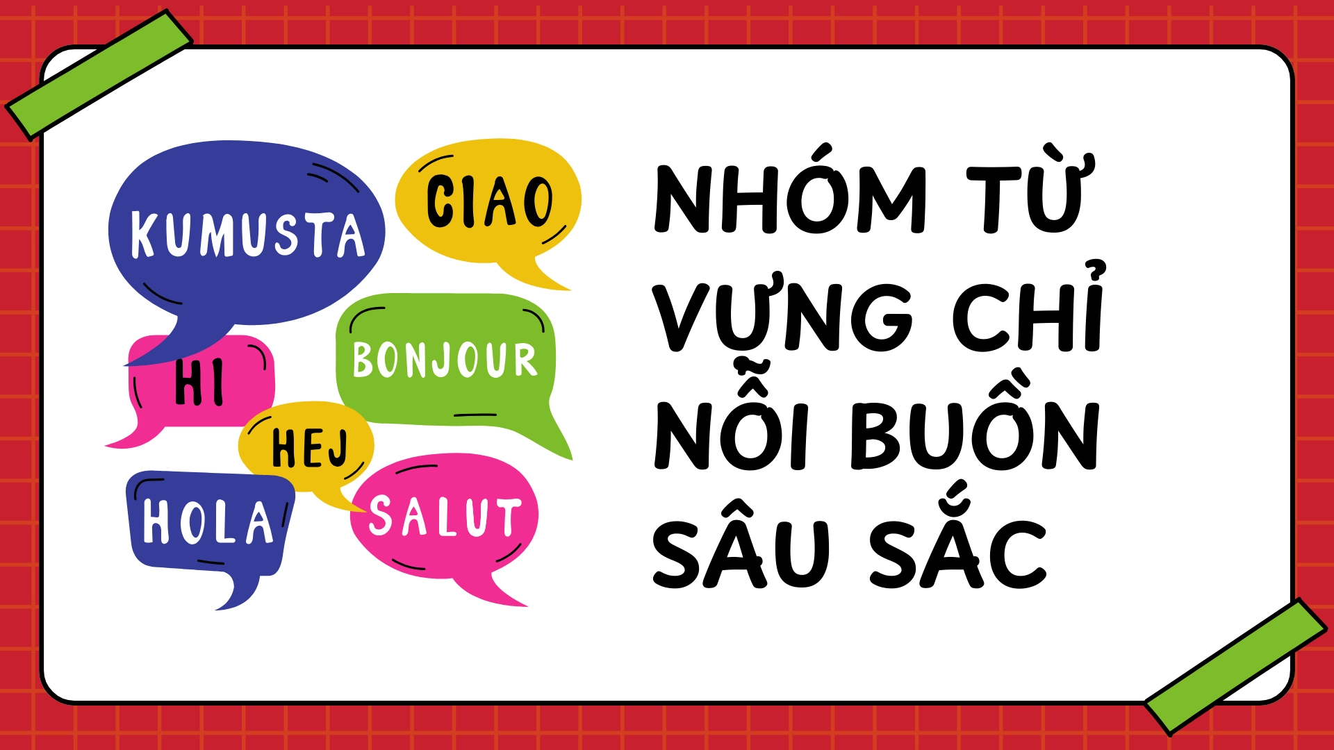 Từ thay thế Sad
